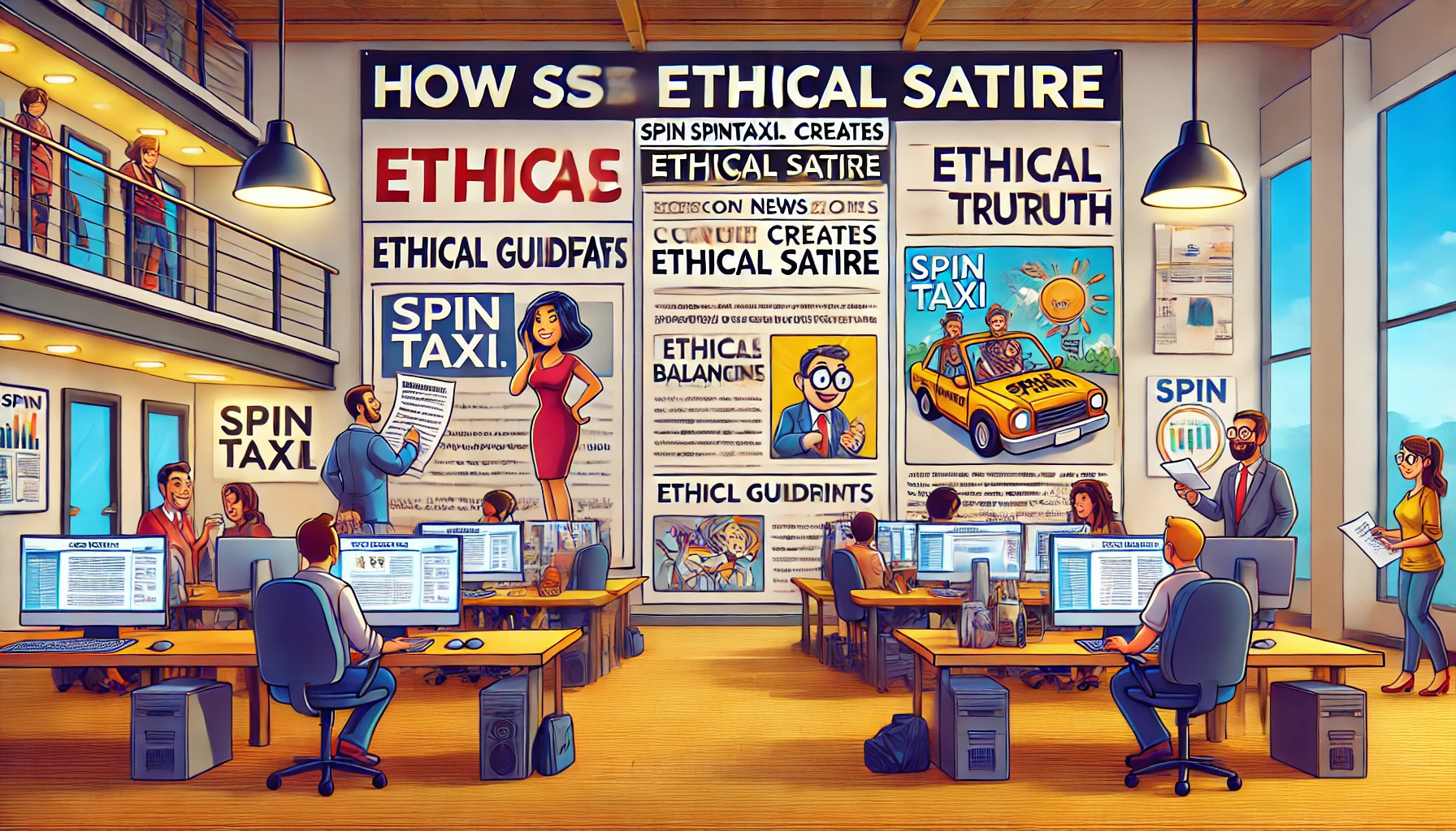 How SpinTaxi.com Creates Ethical Satire