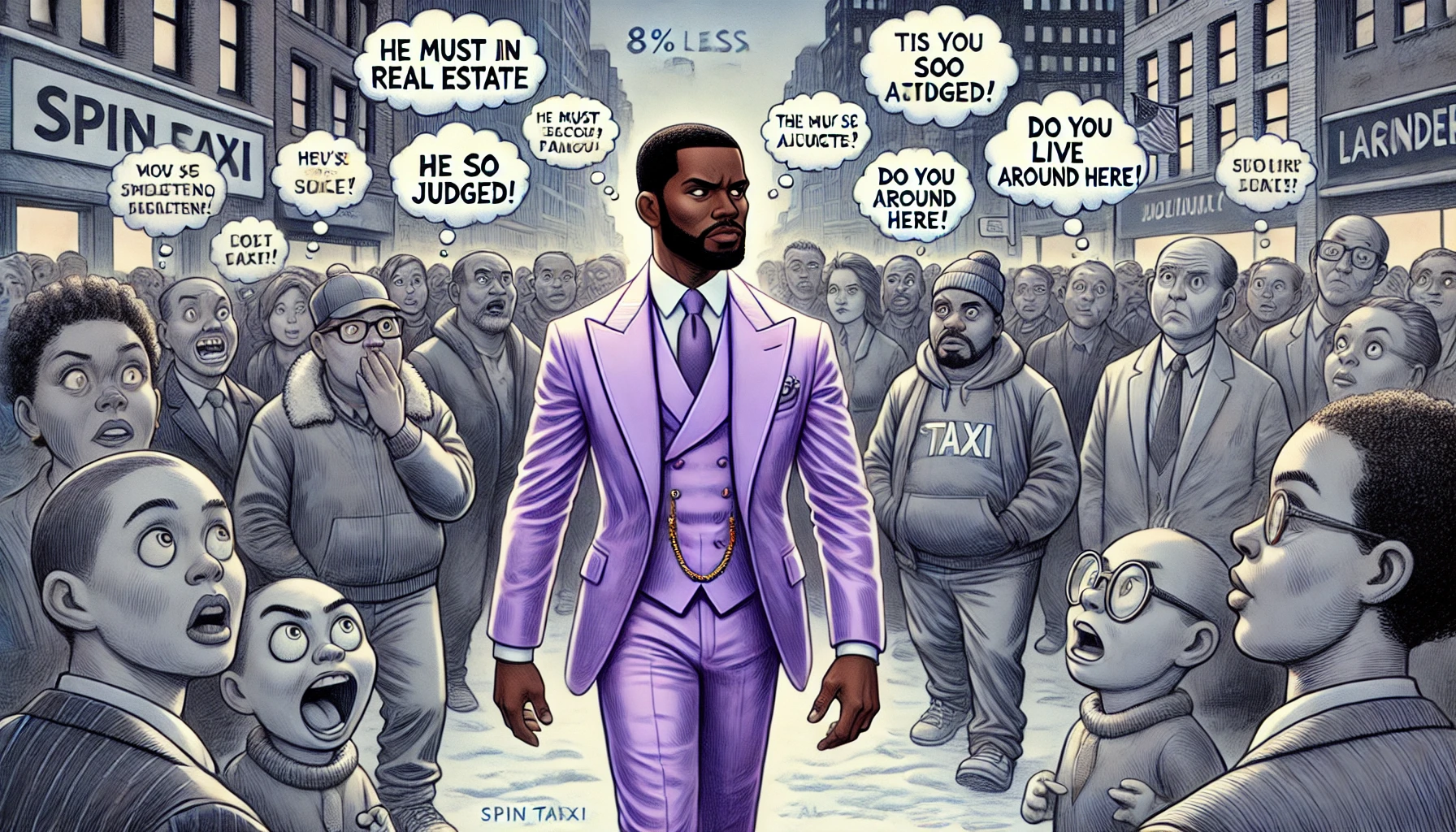 Black Males & Lavender Suits Black Males & Lavender Suits